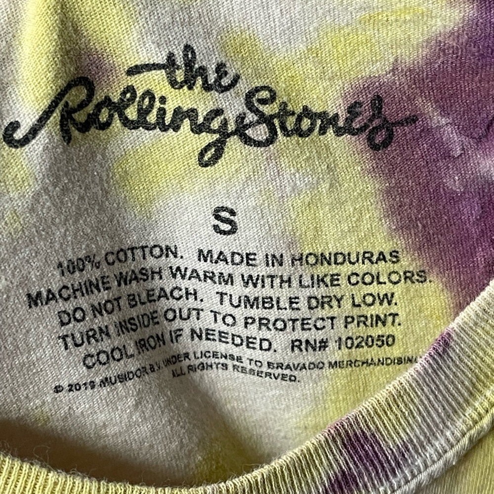 The Rolling Stones Tie-Dye Tongue Logo T-Shirt Unisex Small - Picture 6 of 6